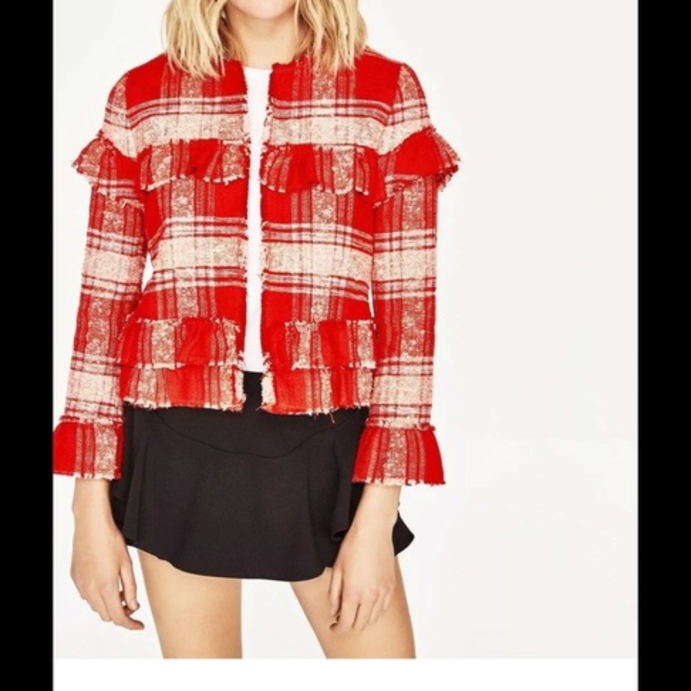 Zara Plaid Jacket Blazer / Size XS